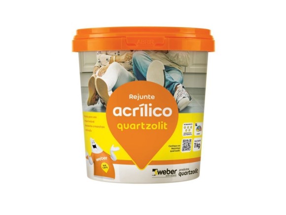 Quartzolit - Rejunte Acrílico Cinza Platina 1Kg