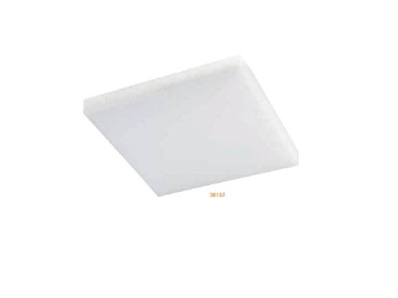 Luminária de embutir Frameless Led Quadrada 18W 6500K - Bronzearte